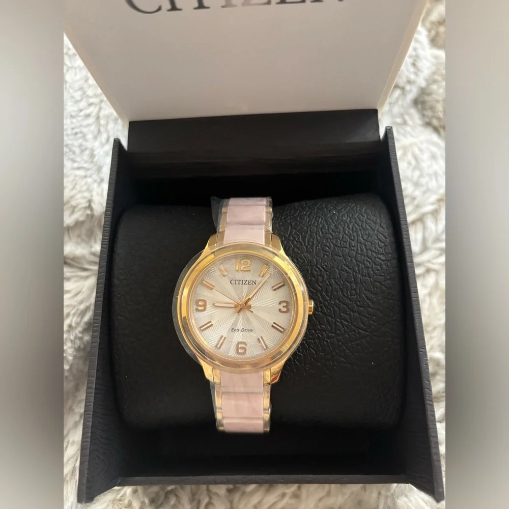 Citizen Women's Weekender Gold and Pink Watch, NWT - Discontinued